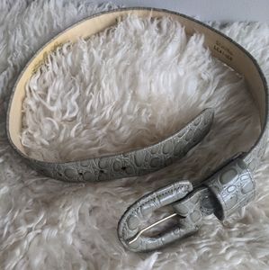 Vintage Gray/Taupe Genuine Leather Belt